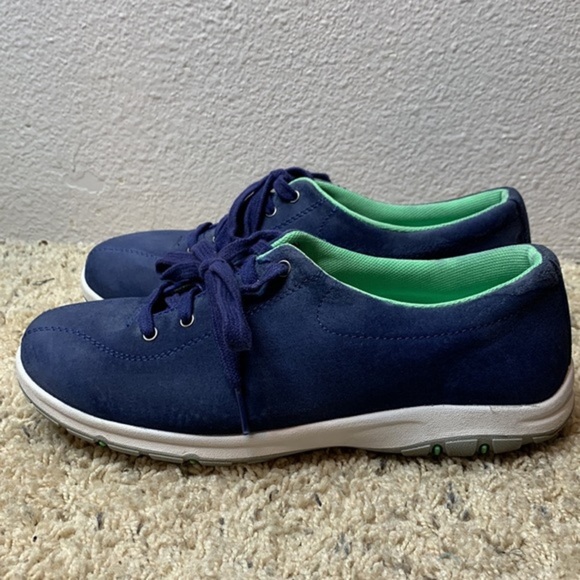 Duluth Trading Co royal blue suede lace up casual trainers sneakers size 8 M - Picture 7 of 11